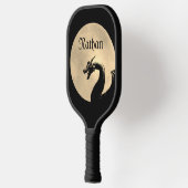 Mythische draak gepersonaliseerd pickleball paddle (Links)