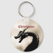 Mythische draak gepersonaliseerd sleutelhanger (Voorkant)