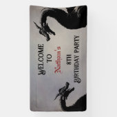 Mythische draak gepersonaliseerd spandoek (Verticaal)