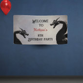 Mythische draak gepersonaliseerd spandoek