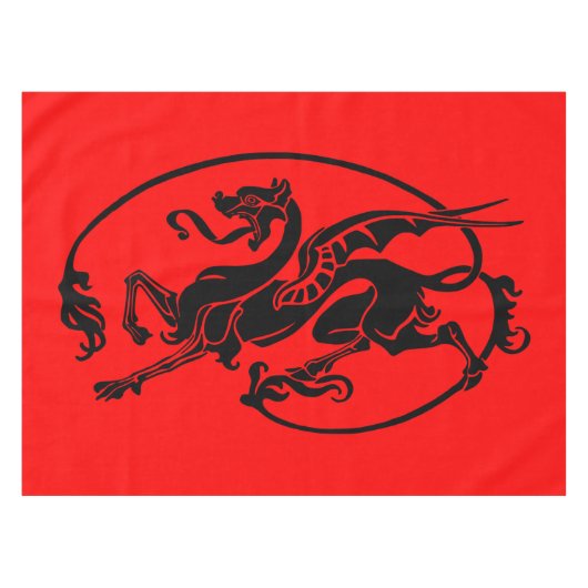 Mythische draak, Jaar van het Drakenontwerp Tafelkleed (Voorkant (Horizontaal))