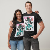 Mythische draak met 3 koppen t-shirt (Unisex)