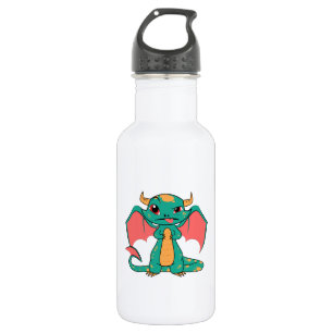 Mythische draak met vleugels waterfles