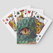 Mythische Dragon Eye Fantasie Pokerkaarten (Achterkant)