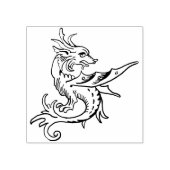 Mythische Drakenkunststempel Rubberstempel (Afrduk)