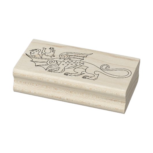 Mythische Drakenkunststempel Rubberstempel (Stempel)