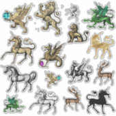 Mythische en Magische Beasts Sticker Set (Voorkant)