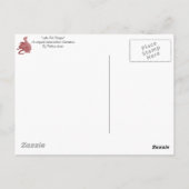 Mythische fantasie creatuur rode draak voor tweeli briefkaart (Achterkant)