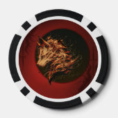 Mythische fantasiedier poker chips (Achterkant)