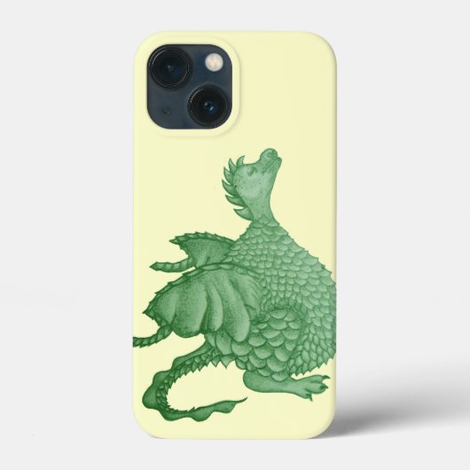 mythische fantasiekertje schattige groene draak Case-Mate iPhone case (Achterkant)