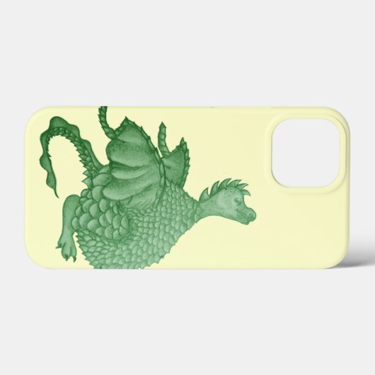 mythische fantasiekertje schattige groene draak Case-Mate iPhone case (Achterkant (horizontaal))