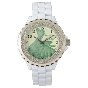 mythische fantasiekertje schattige groene draak horloge