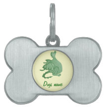 mythische fantasiekertje schattige groene draak