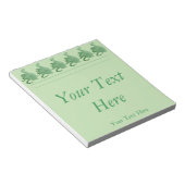 mythische fantasiekertje schattige groene draak notitieblok (Schuin)