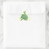mythische fantasiekertje schattige groene draak sticker (Tas)
