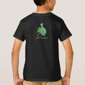 mythische fantasiekertje schattige groene draak t-shirt (Achterkant)