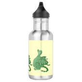 mythische fantasiekertje schattige groene draak waterfles (Rechts)