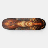 Mythische feniks met tribale patronen donkere fant persoonlijk skateboard (Horizontaal)