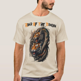 Mythische fusie: Tiger-Dragon Power T-shirt
