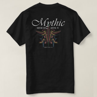 Mythische gitaar co kleur pinstripe t-shirt