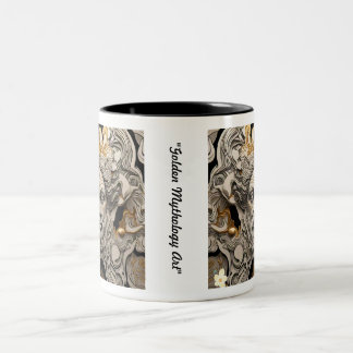 "Mythische Gouden Dreamscape" Tweekleurige Koffiemok