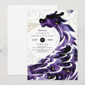 Mythische Happy Dragon Verjaardag Kaart (Voorkant / Achterkant)