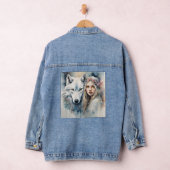 Mythische Harmonie van de Natuur Denim Jacket (Hangar)