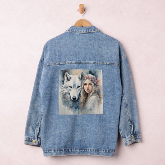 Mythische Harmonie van de Natuur Denim Jacket (Hangar)