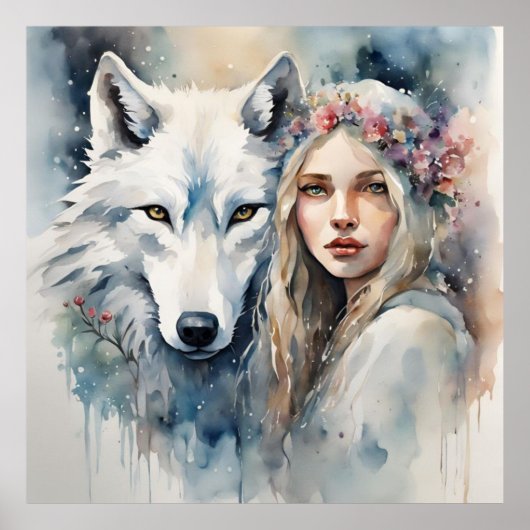 Mythische harmonie van Natuur Poster (Voorkant)