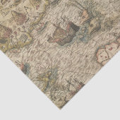 mythische kaart tissuepapier (Detail)