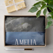 Mythische Keltische Draak Blauw Turkoois Tissuepapier (Geschenk)