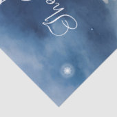 Mythische Keltische Draak Blauw Turkoois Tissuepapier (Detail)