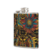 Mythische kobalt "Aztec Dream" omwikkelde vinylkol Heupfles (Links)