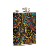 Mythische kobalt "Aztec Dream" omwikkelde vinylkol Heupfles (Rechts)