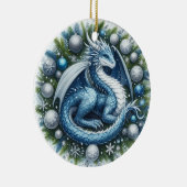 Mythische Kransbewaarders van de Winter Keramisch Ornament (Rechts)
