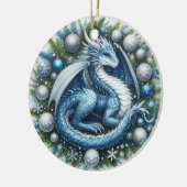Mythische Kransbewaarders van de Winter Keramisch Ornament (Links)