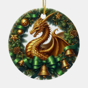Mythische Kransbewaarders van de Winter Keramisch Ornament