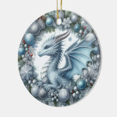 Mythische Kransbewaarders van de Winter Keramisch Ornament (Links)