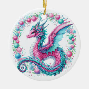 Mythische Kransbewaarders van de Winter Keramisch Ornament
