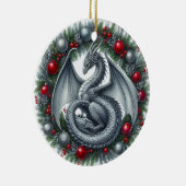 Mythische Kransbewaarders van de Winter Keramisch Ornament (Rechts)