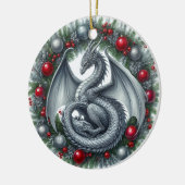 Mythische Kransbewaarders van de Winter Keramisch Ornament (Links)