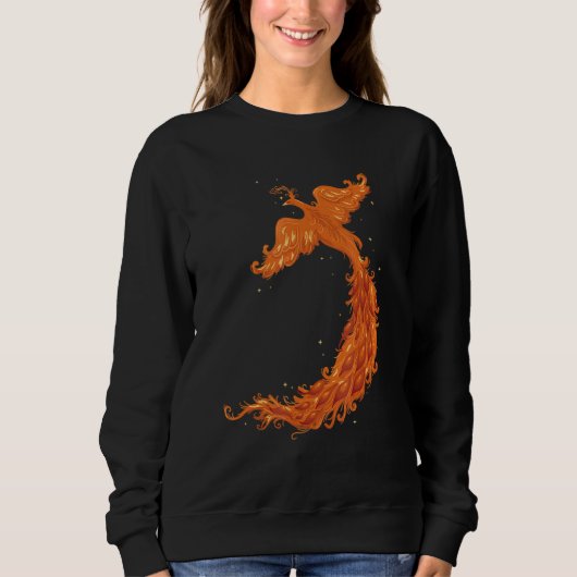 Mythische Legend Flying Phoenix Flames Mythologist Trui (Voorkant)