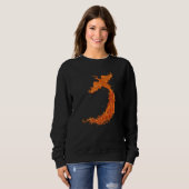 Mythische Legend Flying Phoenix Flames Mythologist Trui (Voorkant volledig)