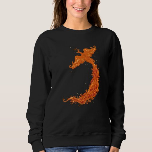 Mythische Legend Flying Phoenix Flames Mythologist Trui (Voorkant)