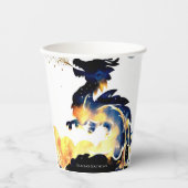 Mythische leuke draak verjaardag papieren bekers (Voorkant)