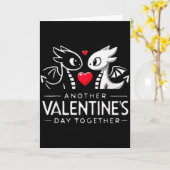 Mythische Liefdescreaties Romantisch Drakenkoppel  Kaart (Gele Bloem)