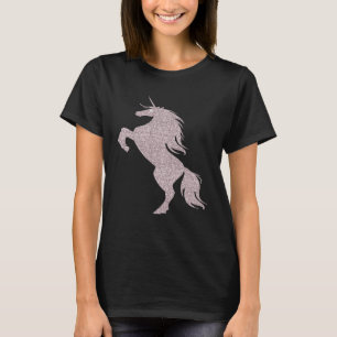 Mythische magische Roos roze fokken eenhoorn T-shirt