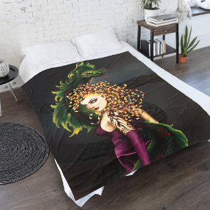 Mythische Medusa Griekse Mythologie Slang Gorgon Fleece Deken