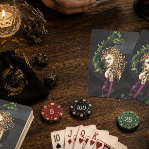 Mythische Medusa Griekse Mythologie Slang Gorgon Pokerkaarten
