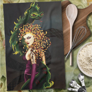 Mythische Medusa Griekse Mythologie Slang Gorgon Theedoek